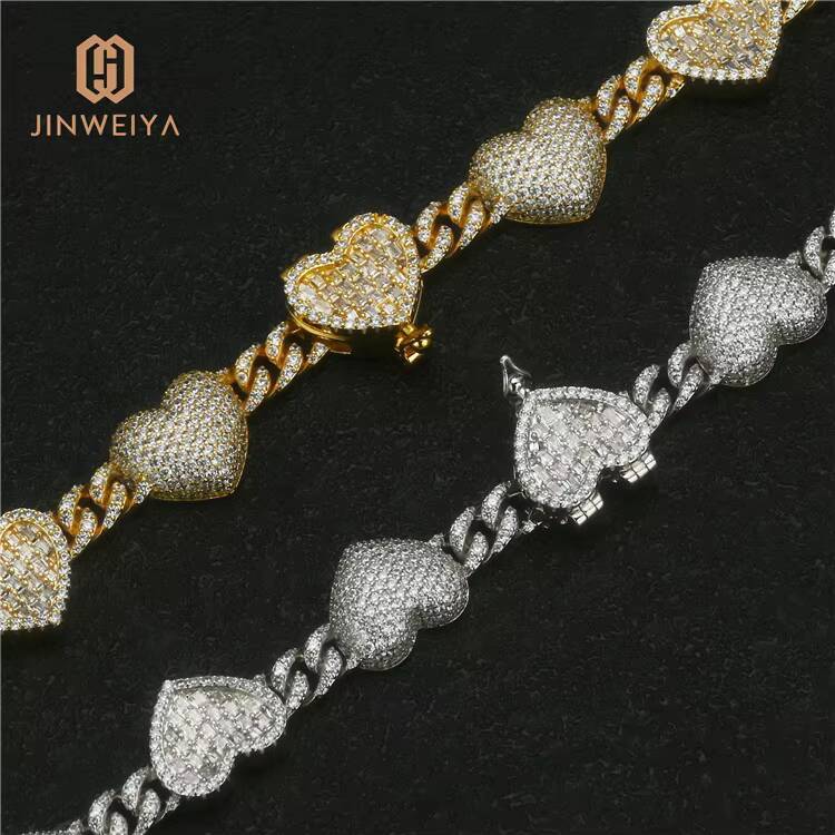 Popular Gold and Silver Plated Copper Iced Out New Men Plated Gold Necklace Hip Hop Style