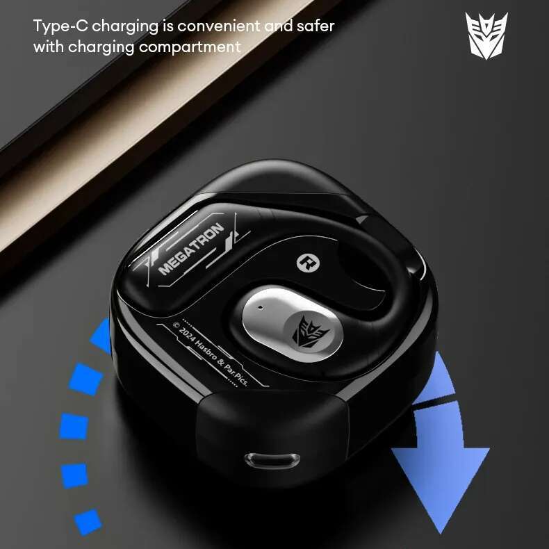 DHgargets TRANSFORMERS TF-T18 Wireless Ear Hook Headphones - HIFI Stereo Sound, Sport Earbuds, Long Endurance, Ideal Gift for Fans & Athletes