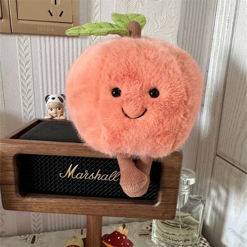 Fruits Peach With Kawaii Doll Smiling Face Fruit Figured Cosplay Cushion Sofa Decor Kids Birthday Gifts 250328