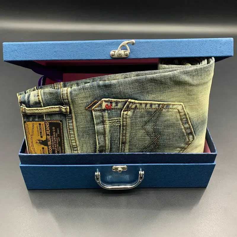 Mens Jeans Washed Skinny Man Cowboy Pants Retro Trousers Slim Fit High Quality Tight Pipe Korean Style Xs Y2k Vintage Stacked W250925