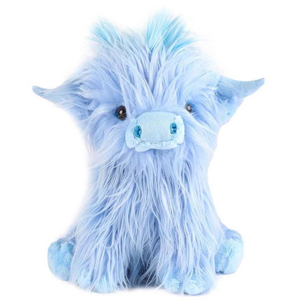 27cm Cute Highland Cow Plush Toys Stuffed Animal Toy Dolls Simulation Long Hair Cow Plush for Kids Birthday Gift Home Decoration C250925