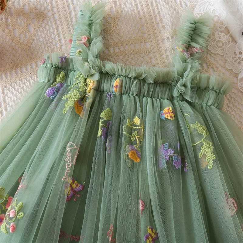 Summer Girls Birthday Dresses Pink Tulle Formal Event Costumes Girls First Communion Dresses Kids Dresses W250925