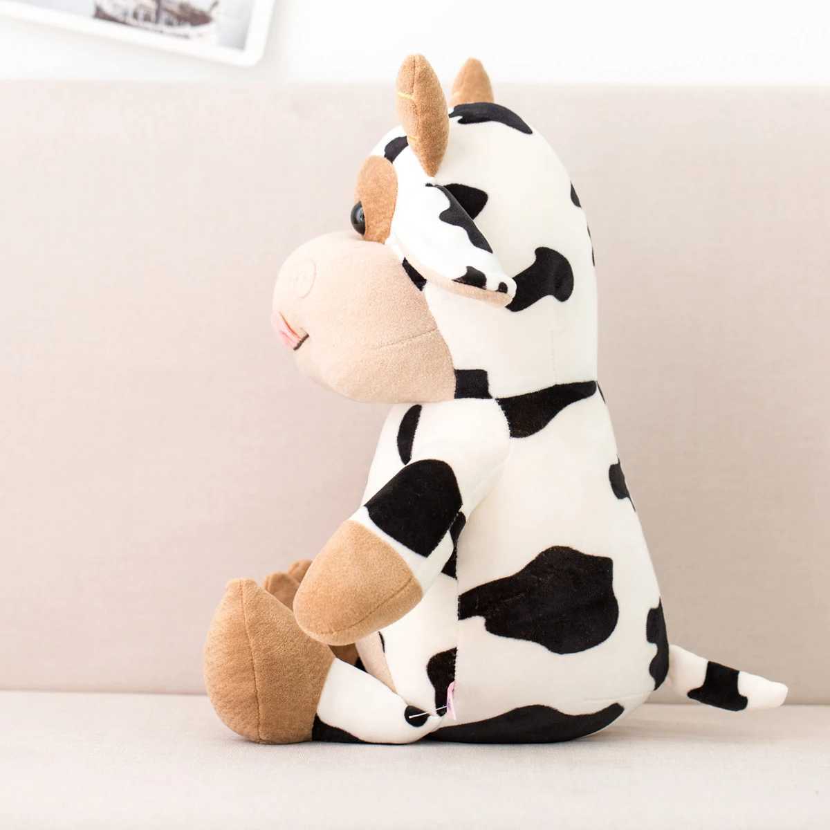 2020 New Plush Cow Toy Cute Cattle Plush Stuffed Animals Cattle Soft Doll Kids Toys Birthday Gift for Children C250925