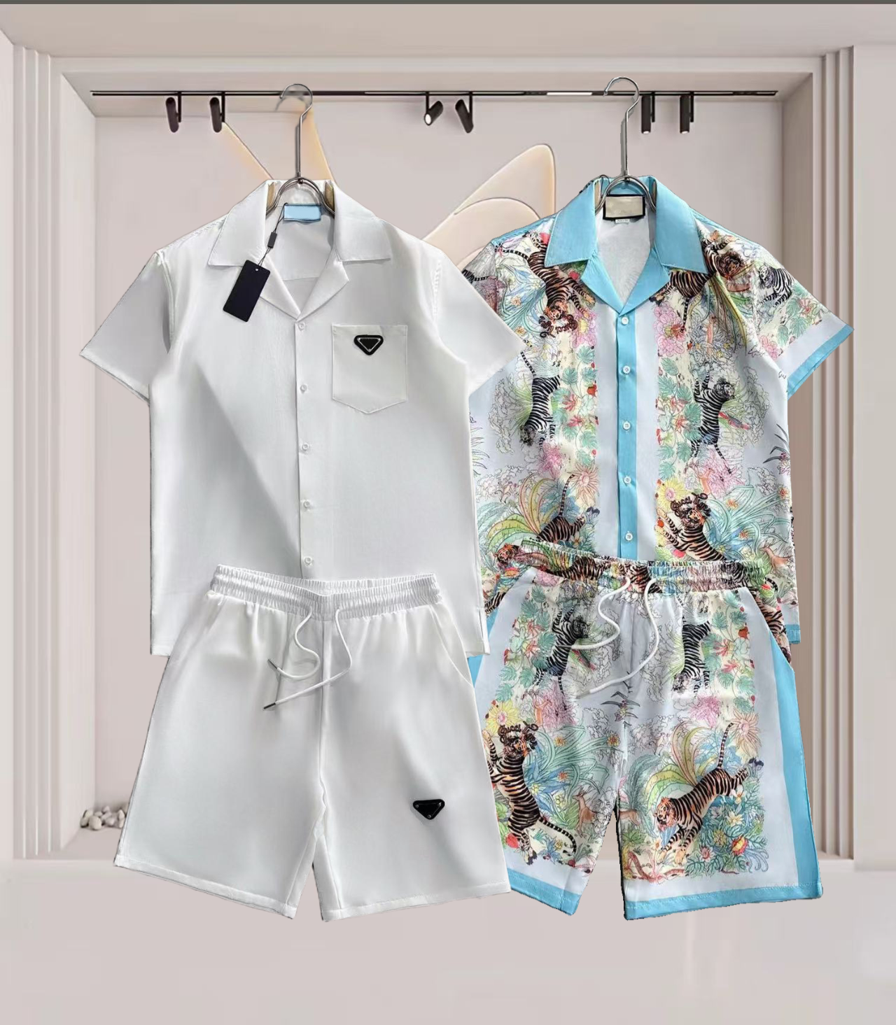Men's designer shirt summer short sleeve casual button up shirt printed bowling shirt beach style breathable T-shirt clothing #200