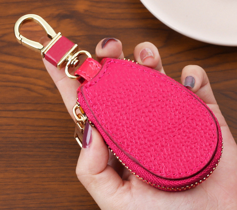 2025 Mini Key Wallet Large Capacity Waist Hanging Houndstooth Zipper Coin Purse Card Holder Two-in-One Red Envelope 250818