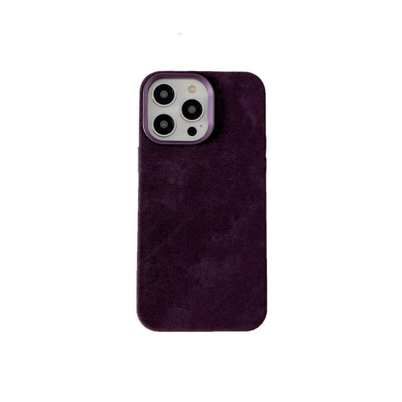 Flannel Suitable for Apple 17promax Fiber Cloth Magnetic Phone Case iPhone16 All-inclusive Anti-fall Protective Cover