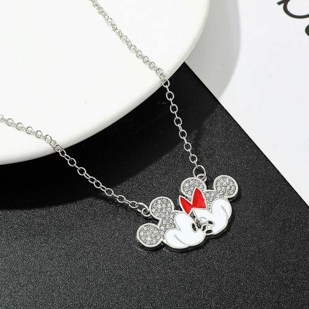 Disney Mickey Minnie Mouse Cute Necklace for Kids Adults Anime Fashion Jewelry Charm Pendant Accessory Birthday Gift H250925