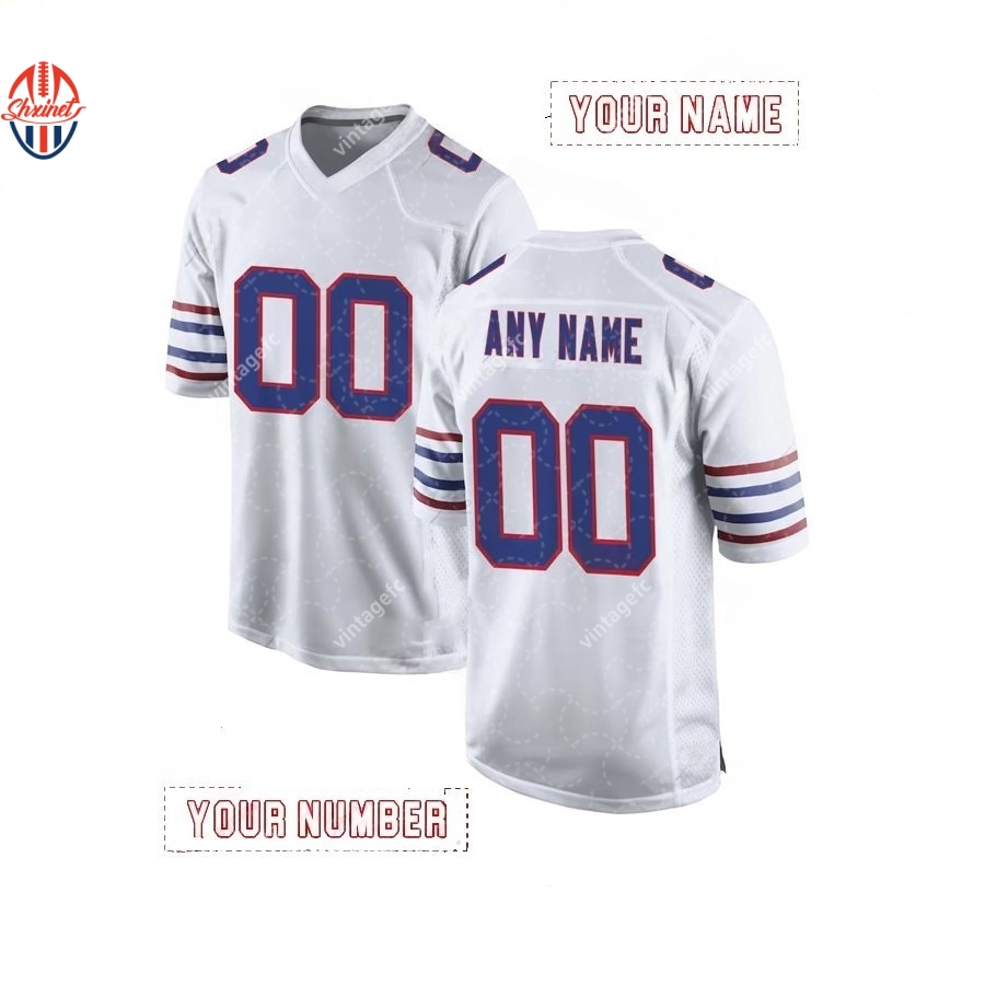 Custom Josh 17 Allen 2025 Rivalries Football Jersey Joey Bosa Gabriel Davis Miller James Terrel Bernard Rasul Douglas Dawkins Cook III Competitive ver