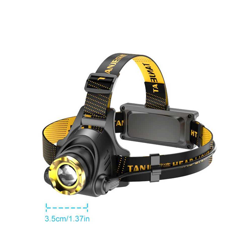 LED Camping Search Light USB DC Rechargeable Zoomable Head Flashlight 300LM Powerful Headlamp for Camping Hiking Fishing J250925