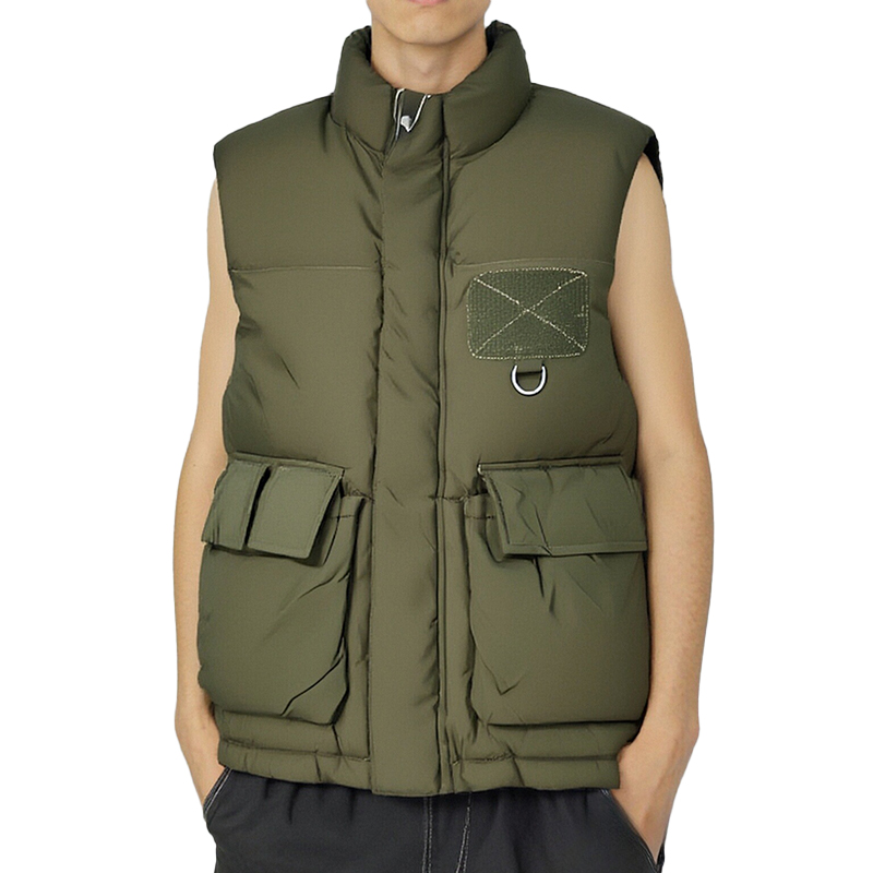 Down Vest Warm Insulated Jacket for Winter Lightweight Puffer Coat with Soft Shell Fabric