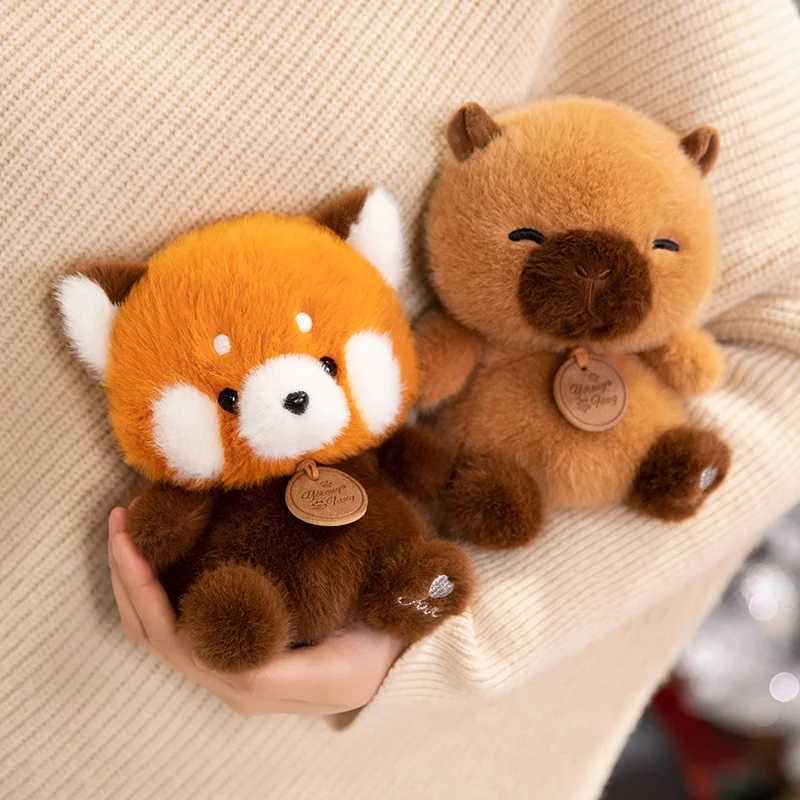 Cute Sitting Animals Red Panda Fox Sloth Cat Soft Plush Dolls Stuffed Capybara Pig Plushie Baby Toys Gifts For Children C250925