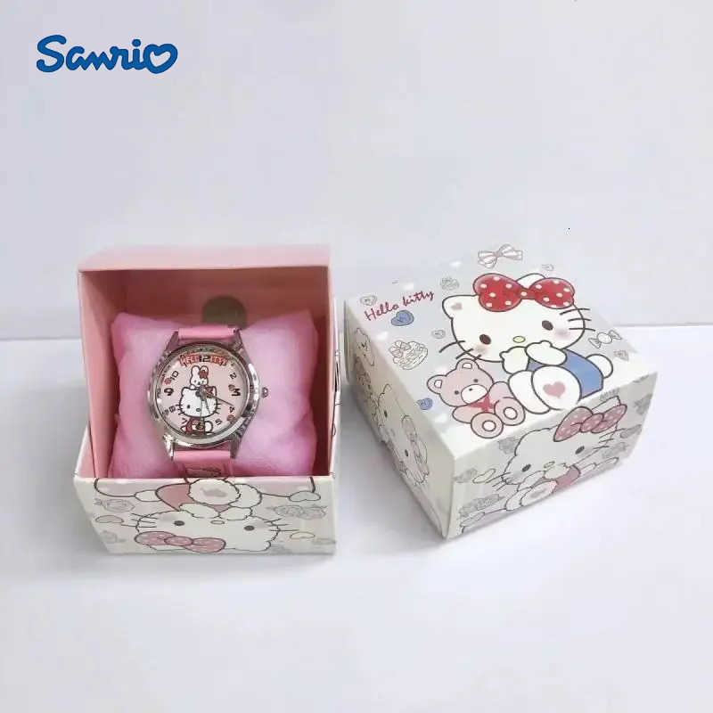 Sanrio Watch Kuromi My Melody Cinnamoroll Pompompurin Quartz Watch Holiday Birthday Children Pointer Watch Girl Boys Gifts L250925