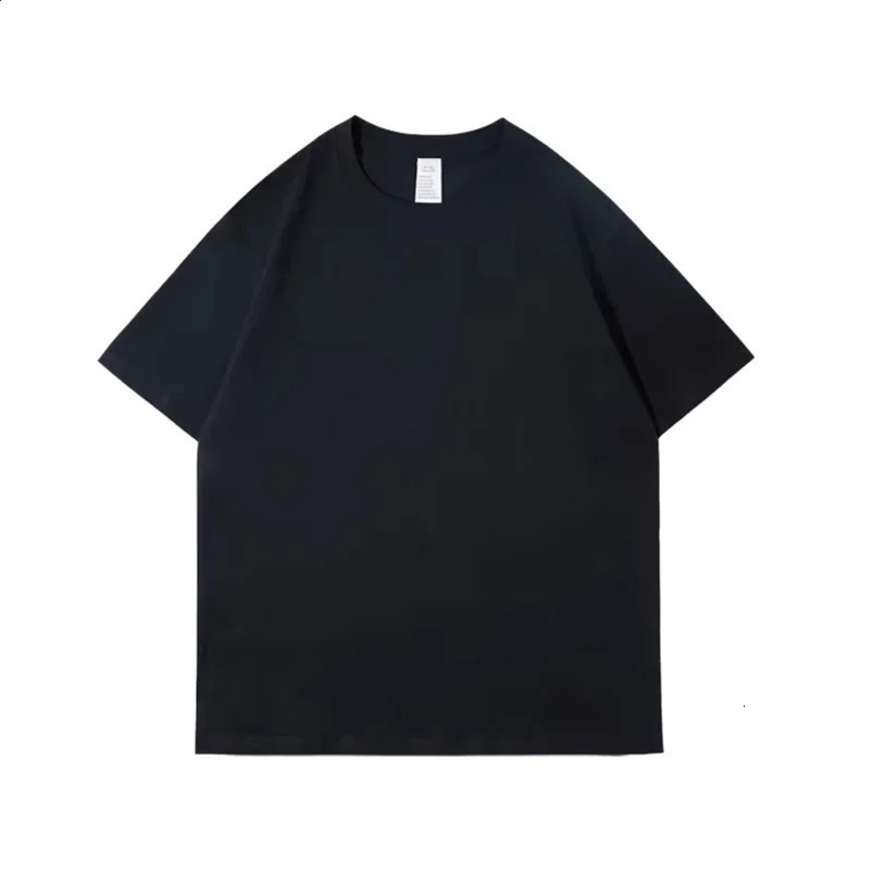 Summer 100%Cotton T Shirts Men Casual Short Sleeve Cotton Crew Neck Soft Plain T-Shirt Mens Loose Fit Tee Shirt Tops 250225