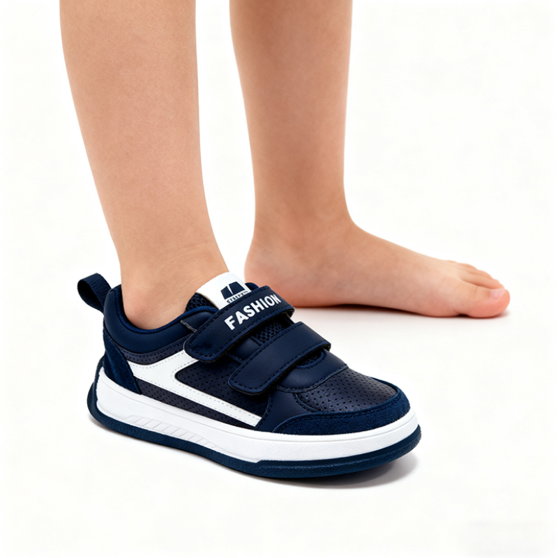 Casual Shoes Boys' & Girls' Black Fashion Casual Sneakers - Mesh Panel Design, Perfect for Active Days