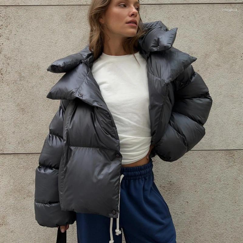 Women's Down In Winter Warm Cotton Puffer Jackets Loose Parkas Coat Vintage Bread Jacket Outwear Office Ladies Quilted Clothing - view 4