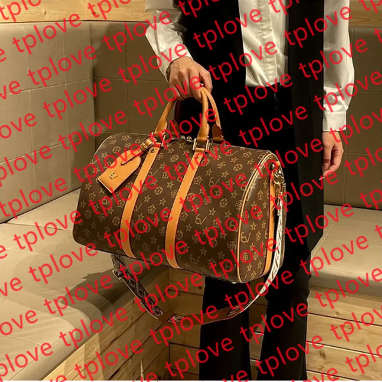 Designer Duffle Bag for Men Traveling, Luggage Travel Bag Weekender Overnight Bag,Women Gym Carry on Hanging suitcase set business travel bag shoulder W08