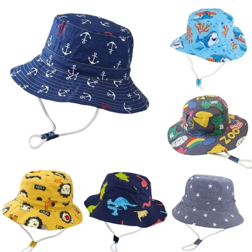 Panama Summer Baby Girls Hat Beach Sun Cap Travel Boys Fisherman Cap Outdoor Children Bucket Hats Cotton Toddler Baby Hats 250528