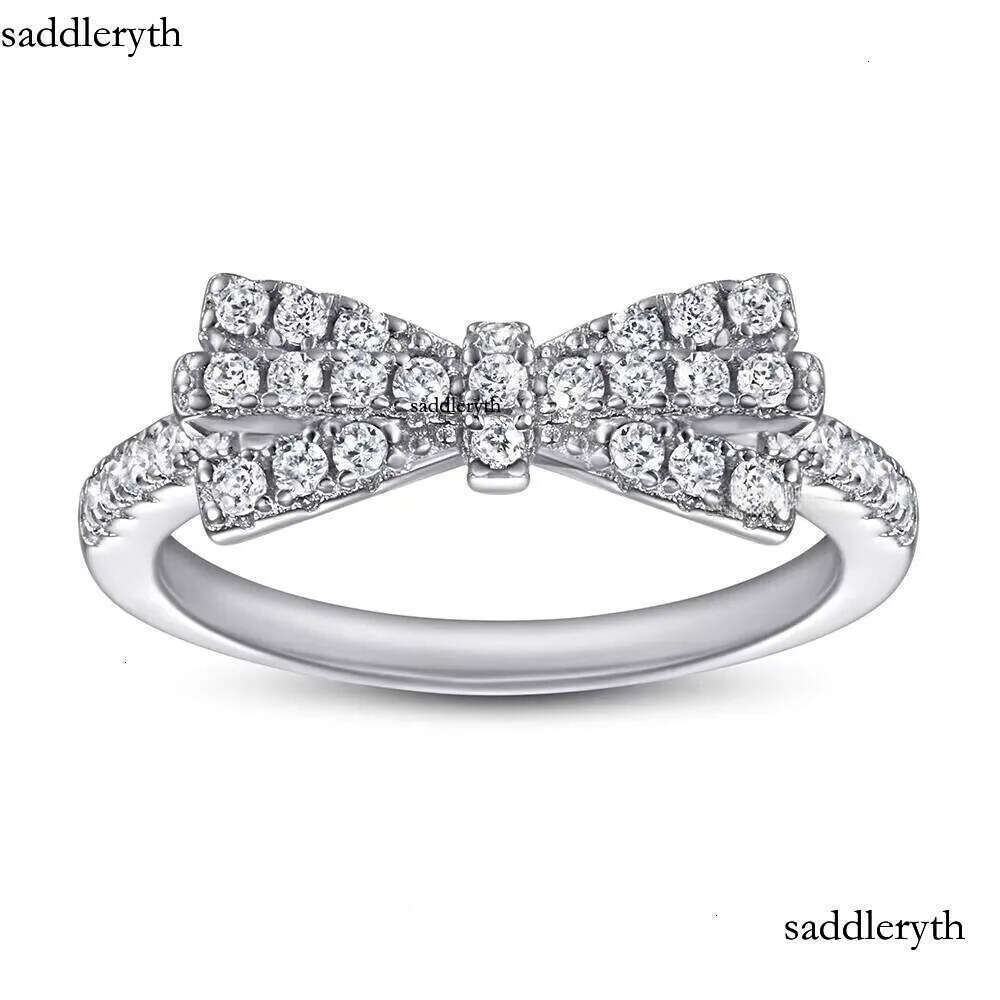 Custom Butterfly Shape Ring Moissanite or Zircon Gold Plated Jewelry Sterling for Woman Rings Sier ea