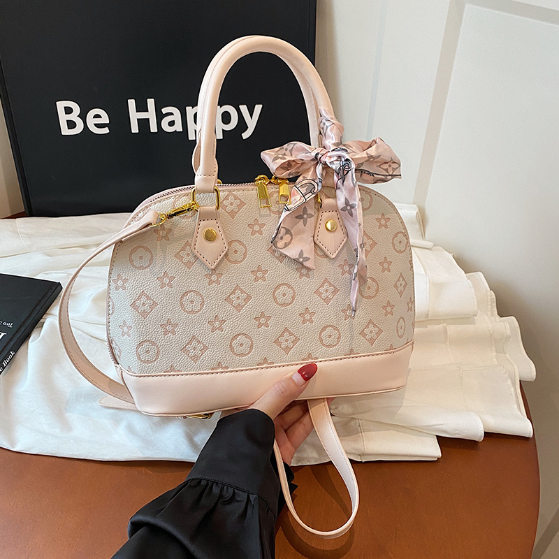 Designer bag free shipping Autumn new fashionable soft surface embossed single shoulder crossbody shell bag for woman