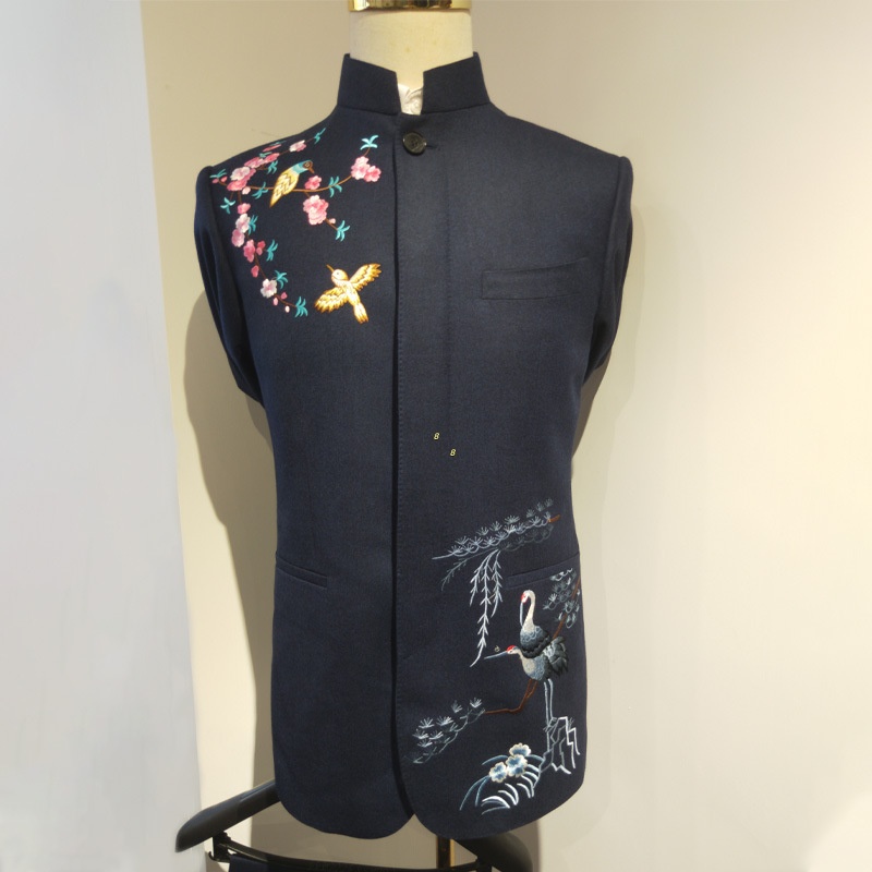 Master quality--A5 K1660 Slim Fit Business Casual Suit Jacket with Multi-Pockets - Large Size Available