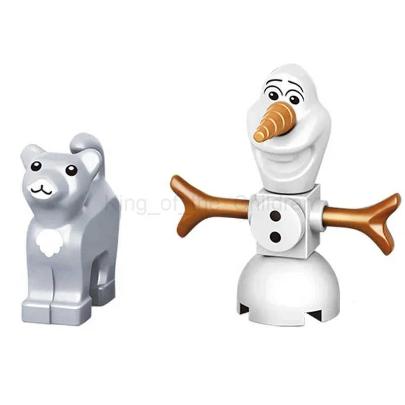 Disney 2025 New Princess Elsa Ice Castle Princess Anna Set Building Model Blocks Gifts Toy H250925