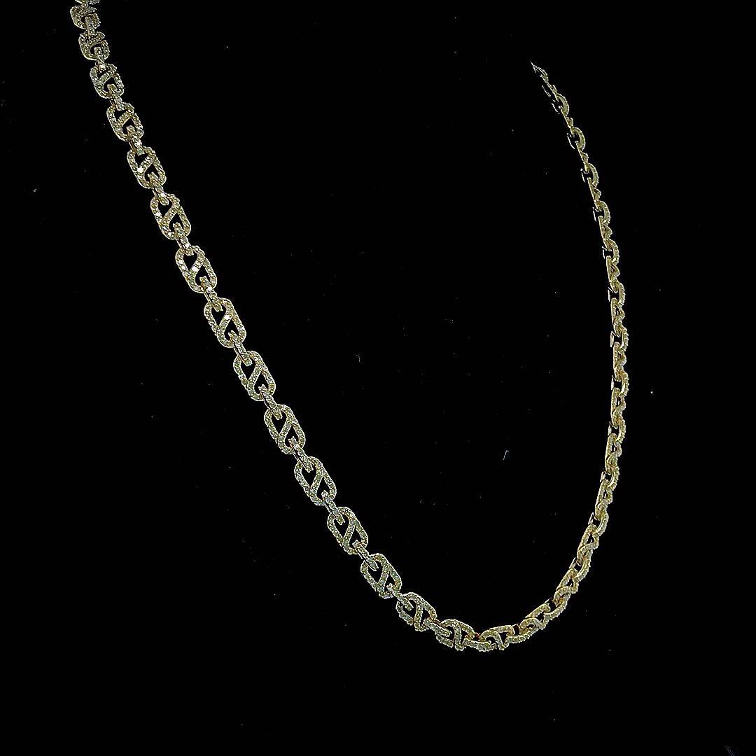 VVS Moissanite Diamond 12mm Cuban Link 925 Sterling Silver Cross Link Chain Hip Hop Miami Style for Party Fashionable Necklaces