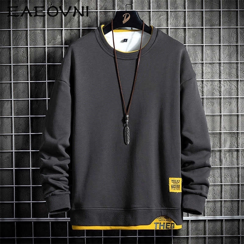 EAEOVNI Men Hoodie Streetwear Hip Hop Harajuku Sweatshirts Crew Neck Mens Hoodies Streetwear Men Pullover Fashion Clothing Top 210927