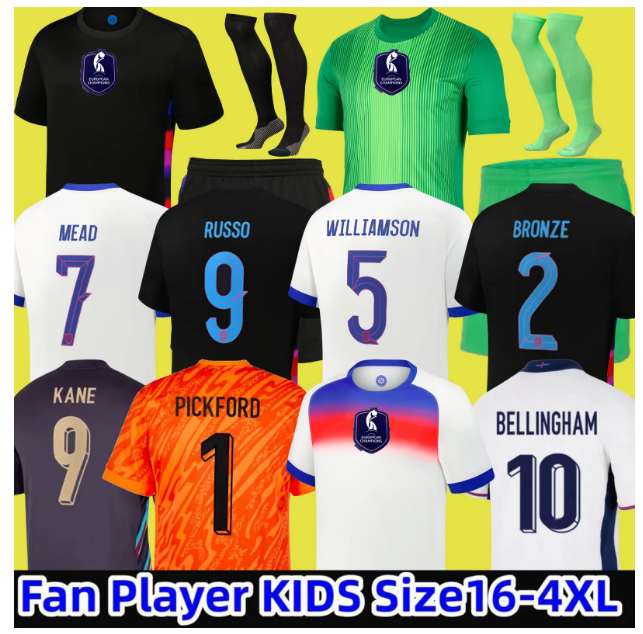 2025 2026 England football shirt BELLINGHAM Soccer Jersey RASHFORD KANE SAKA RICE FODEN National Team Home White Away Men Kid Women Men Kids Kit