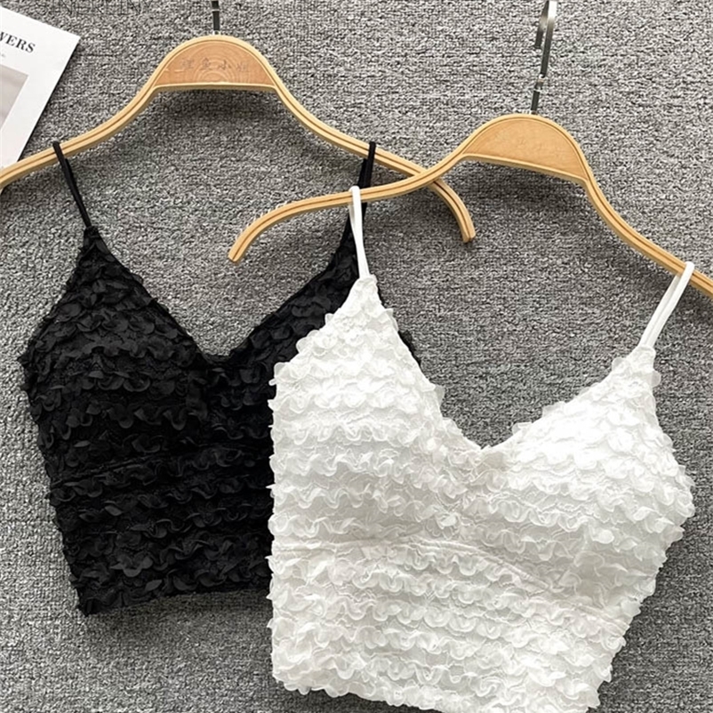 Camisoles Tanks SINGREINY Floral Hook Sexy Camisole Women Backless Elastic Waist White Outwear Fashion Ladies Streetwear Summer Tank Top 230518