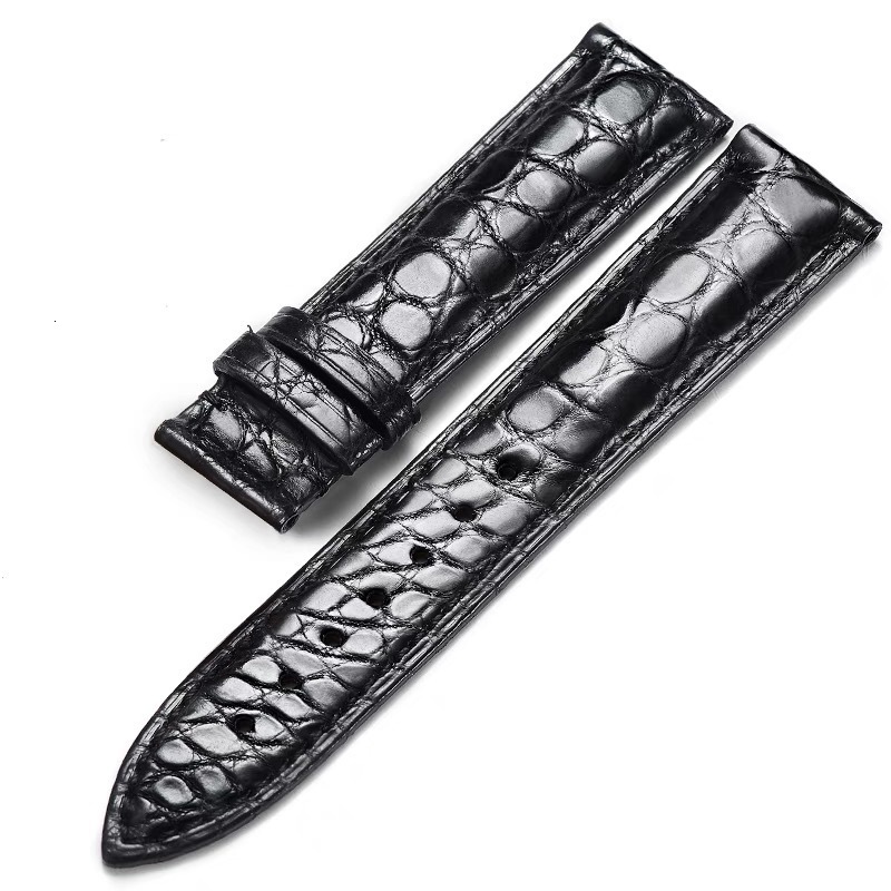 Watch Bands Two-sided Leather Watchband 14 16 18 19 20 21 22mm Genuine Leather Alligator Watch Strap Band With Butterfly Buckle 230728