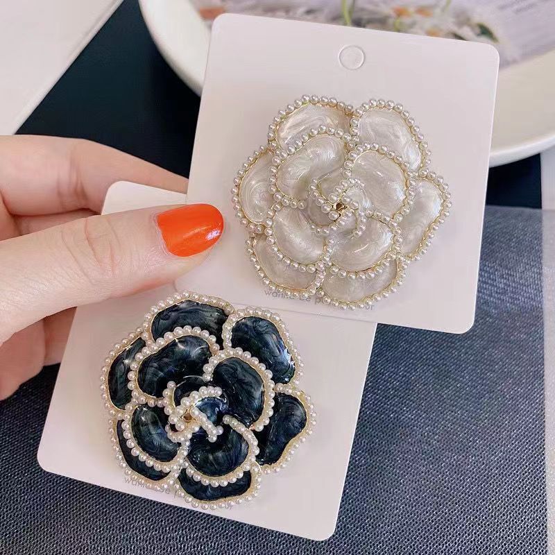 brooches designer french style camellia versatile clothing accessory brooch autumn winter new highend sweater pin