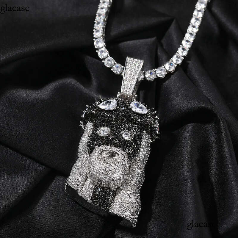 Hip Hop Vintage Jesus Pendant Necklace 5A Zircon Religious Jewelry Sweater Chain