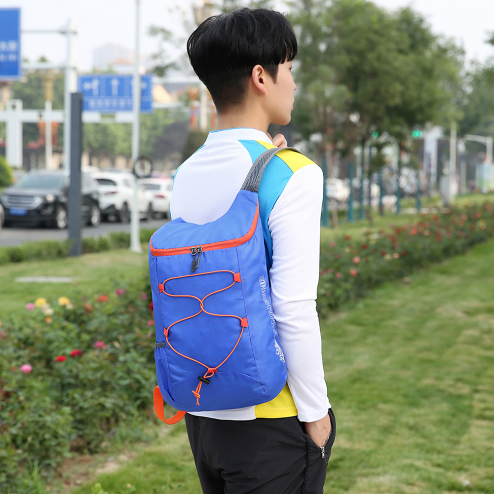 Portable Foldable Backpack Ultralight Folding Bag Large Capacity Outdoor Fitness Sports Backpack Colorful Multi-functional Bag