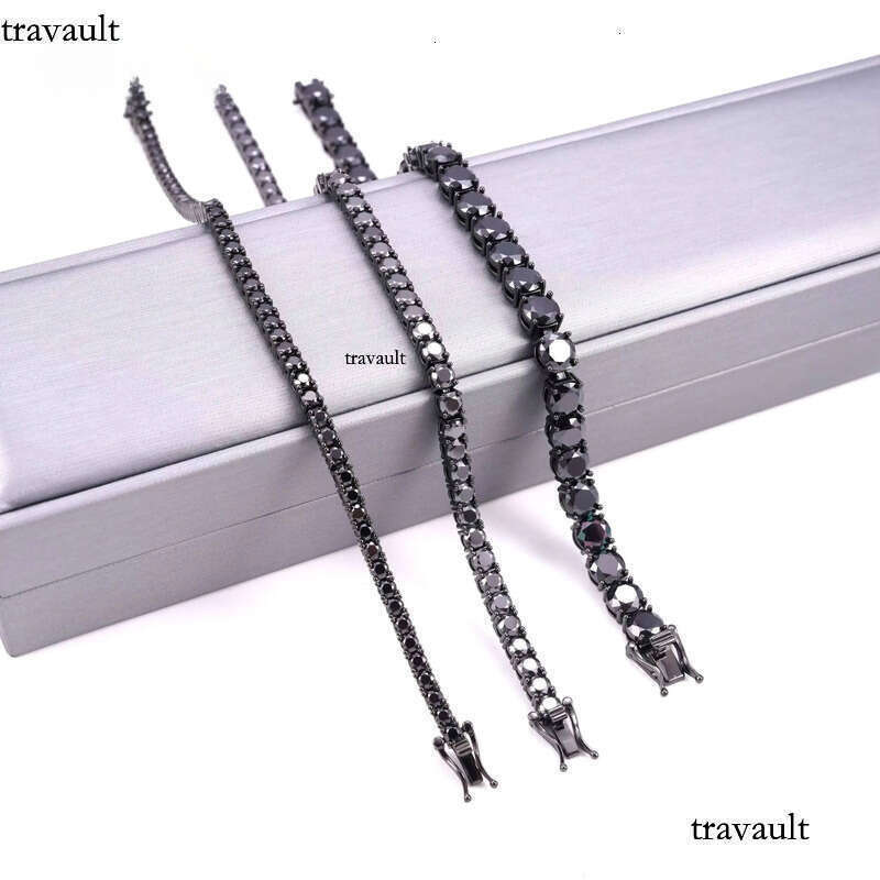 Hip Hop Jewelry Sterling Sier Fashion Necklaces 2mm 3mm 4mm 5mm 6.5mm Iced Out VVS Moissanite Tennis Chain Necklace