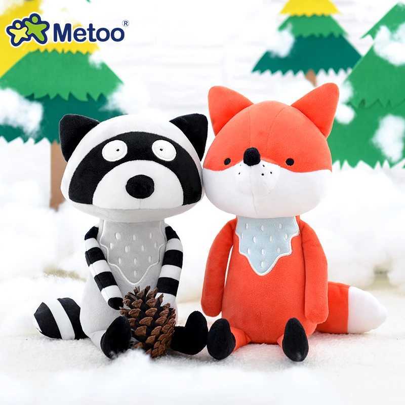 Cute Stuffed Animal Toys Soft Fox Raccoon Squirrel Giraffe Plushies Children Birthday Gift Room Decor Plush Metoo Doll C250925