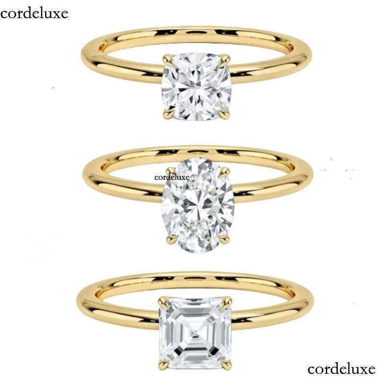 Igi Certified Lab-Grown Solid Gold Oval Marquise Cut Synthetic Engagement Cvd Lab Grown Dia Ring a5
