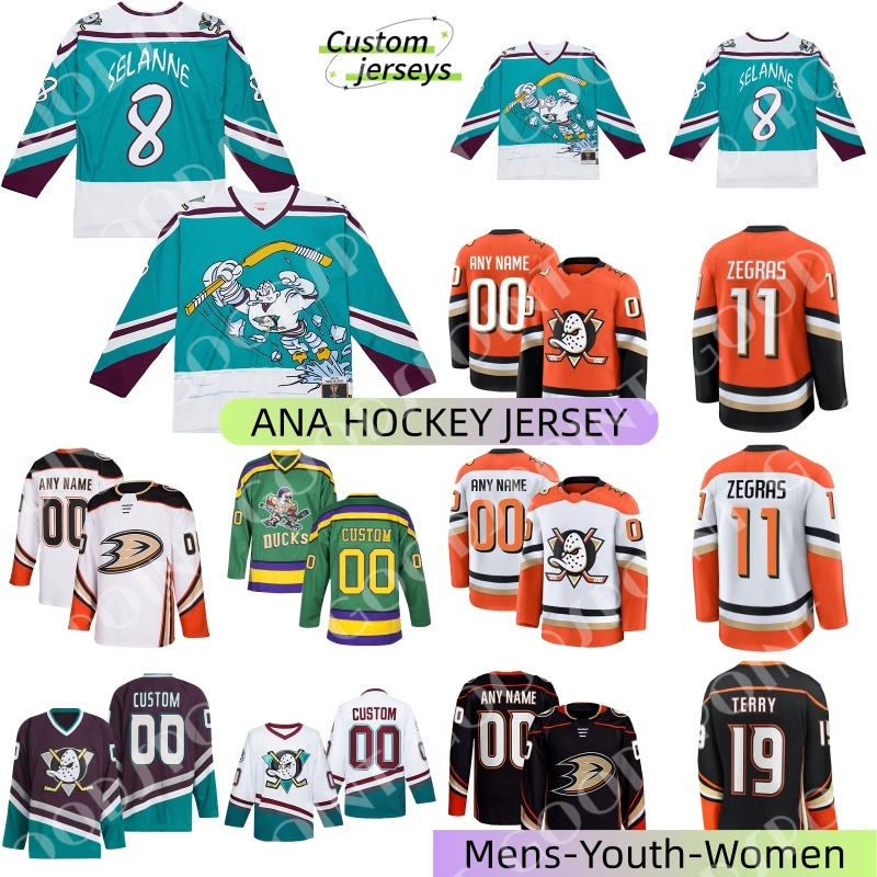 ANA hockey jersey Trevor Zegras Selanne ducks most popular jersey Gibson Terry Frank Vatrano Carlsson Beckett Sennecke Lukas Dostal Charlie 2025 mens Hockey Jersey