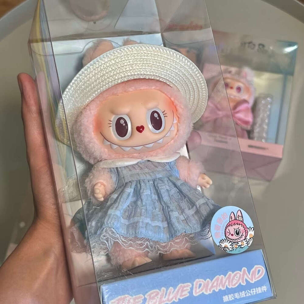 The Monsters Mokoko Close To Sweet Series Jump Into Summer The Blue Diamond Fall Into Spring Vinyl Plush Pendant Labubu Dolls Collectible In Stock