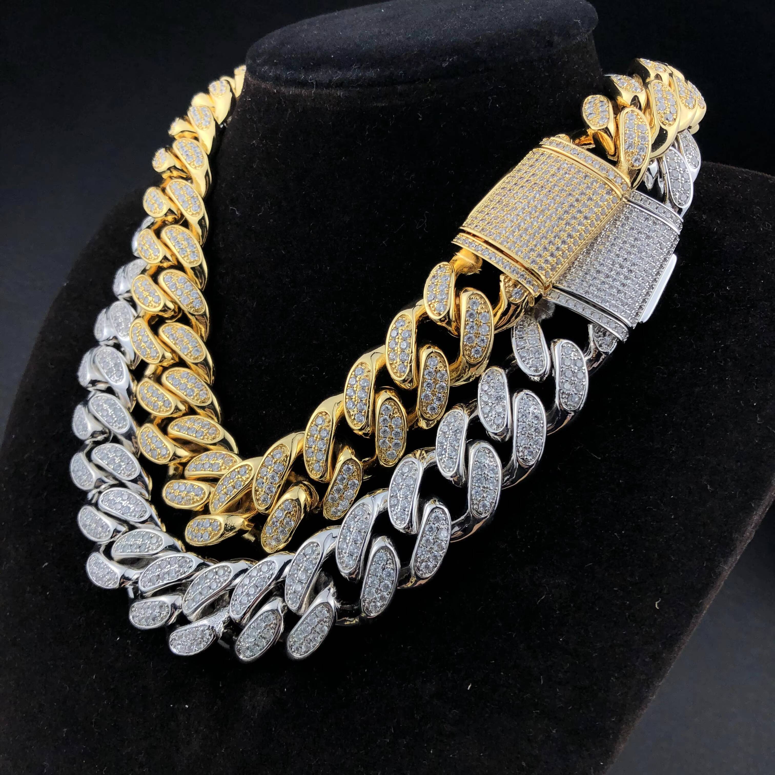 YSS Jewelry New Arrival 19mm Diamond Cuban Chain