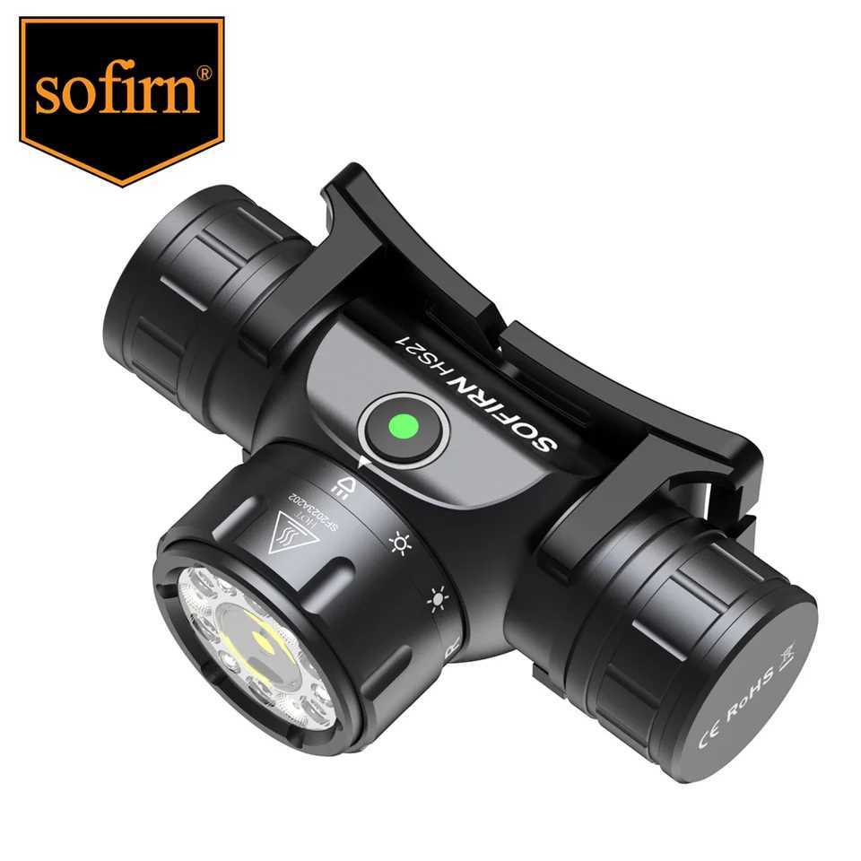 Sofirn HS21 2000lm EDC Headlamp 18650 USB C Rechargeable Flashlight SFT40 Powerful Headlight With Infrared Switch J250925