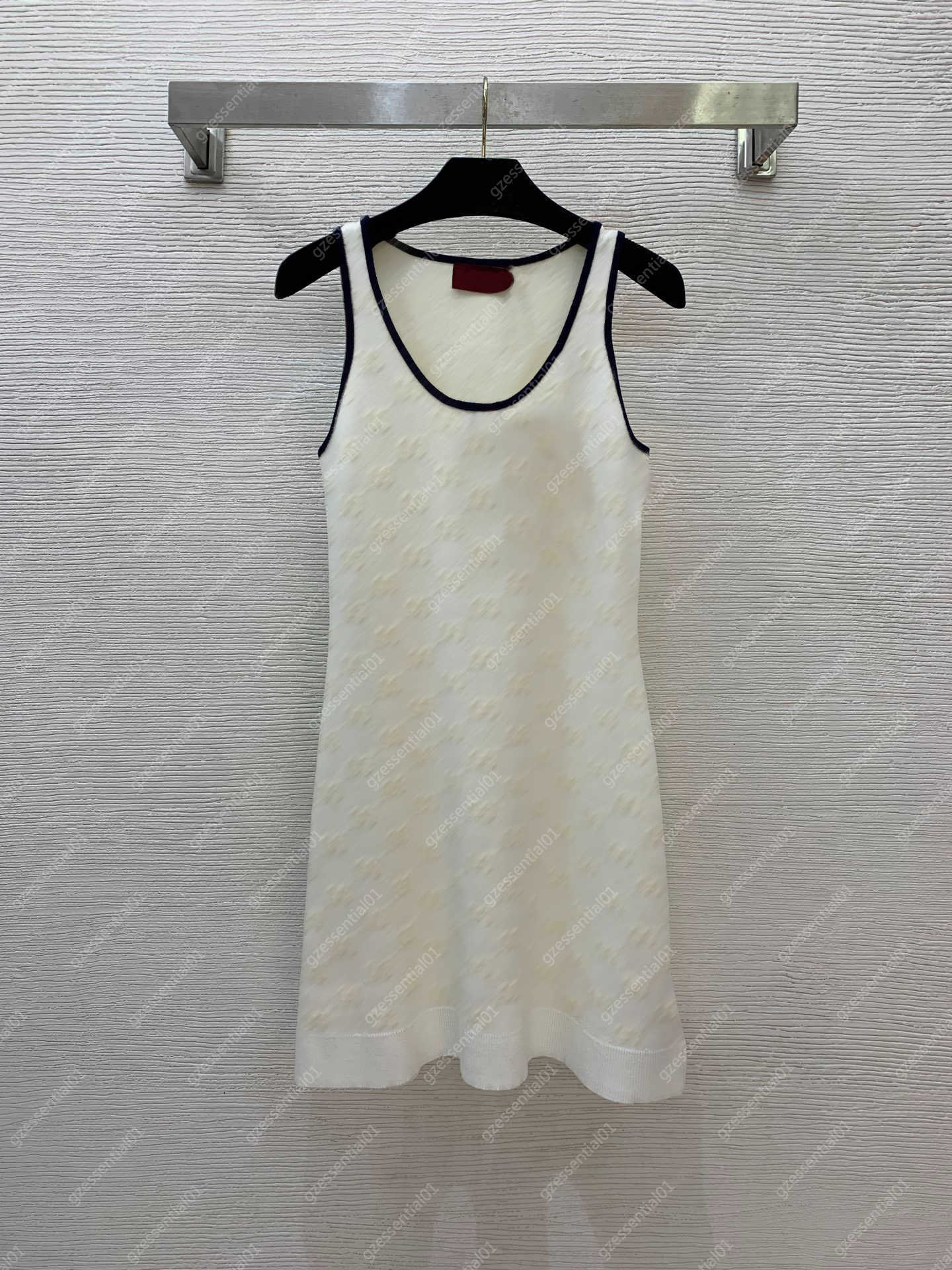 designer dresses for women Red and Green Bordered Crossover Backless Slim-Fit Halter Knit Dress wedding guest dress for women Vestidos boho fashion dress