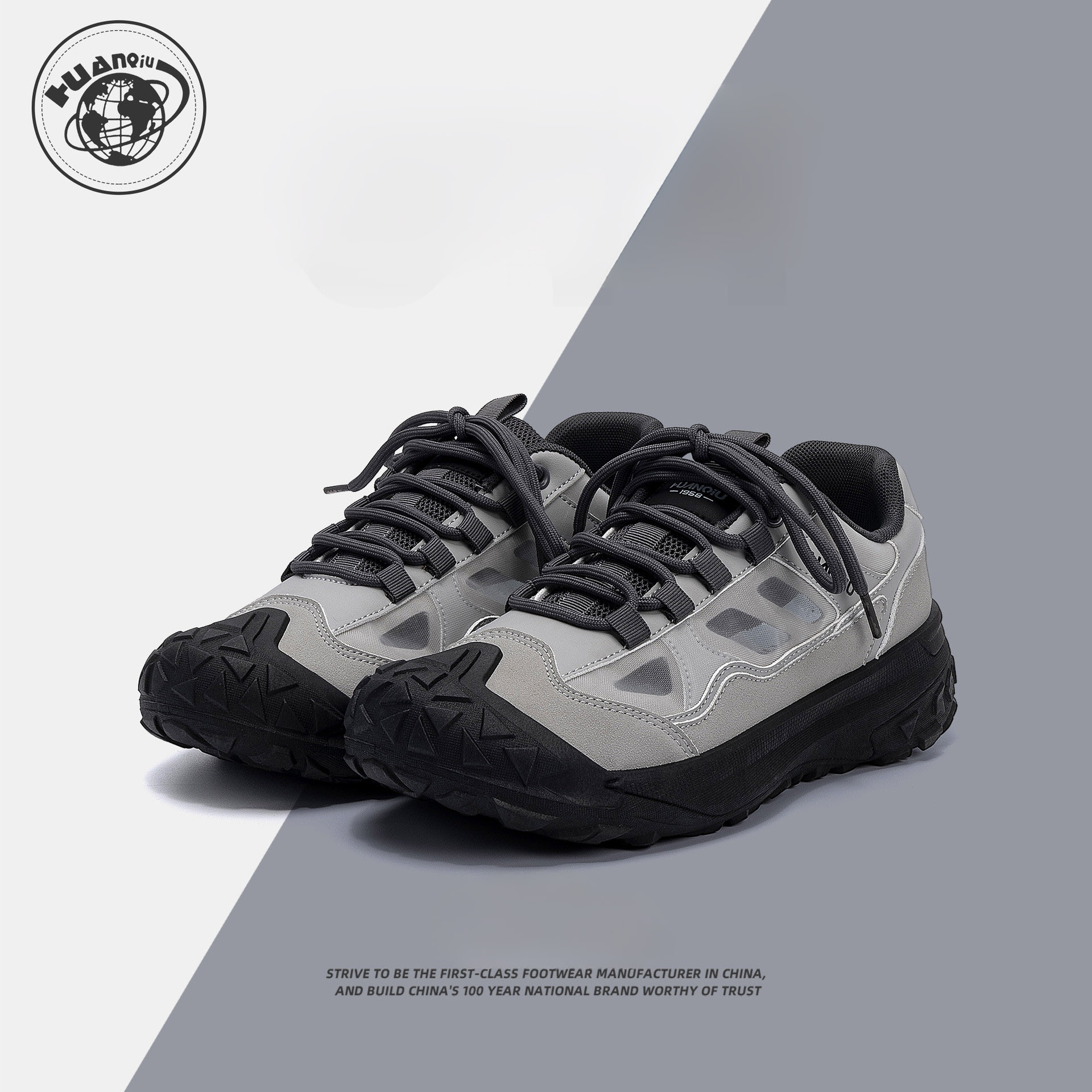 HUAN QIU Free shipping Designer Casual Shoes Men hiking shoes casual men shoes mesh breathable hiking shoes fashion