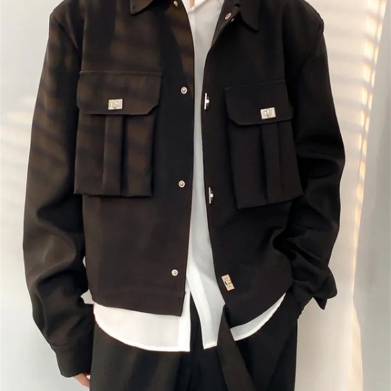 Women's Down Parkas Y2k Aesthetic Spring Harajuku Casual Mujer Chaqueta Men Suit Korean Fashion Jacket Pocket Patchwork All Match Loose Veste Fem