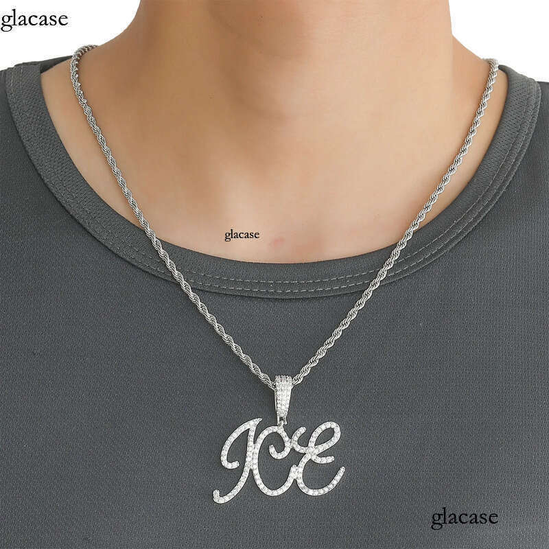 Custom A-Z Letters Name Pendant Necklace Gold Plated Jewelry Women Men Gift