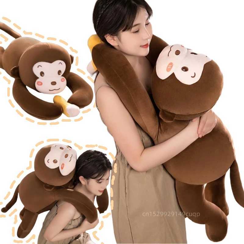 Creative High Quality Long Arms Monkey Plush Doll Pillow Warm Hug Brown Banana Monkey Plush Toy For Boys And Girls Appease Toy C250925