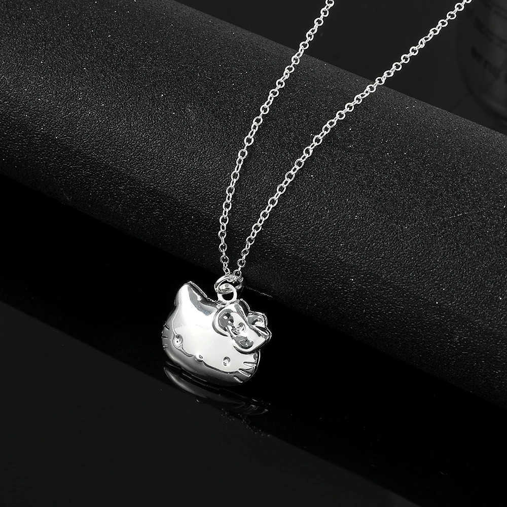 Sanrio Y2k Hello Kitty Necklace With Chain Imitation Pearl Necklace Korean Jewelry for Kids Girls Fashion Pendant L250925