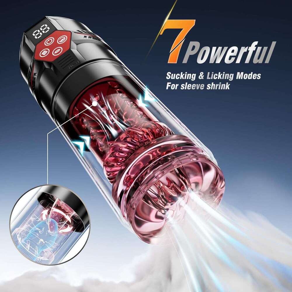 Mrgras Masturbator - AI Sync Male for Men with 12 S Vacuum Pump 7 Thrusting Rotating Vibrating Sucking Licking Adult Mens Sex Toys Pumps & Enlargers
