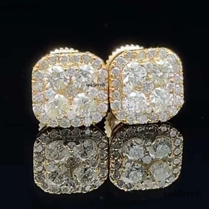 Fine Jewelry Earring Sterg Sier Fashion Different Shapes Vvs Moissanite Dia Stud Earrings bc