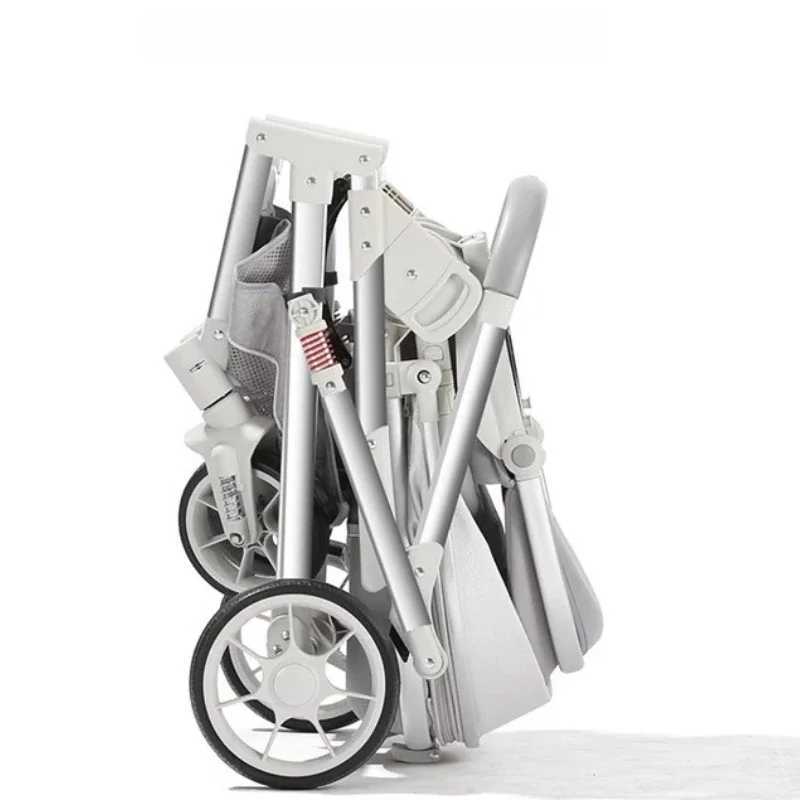 Twoway Baby Stroller Can Sit or Lie DownLightweight and Foldable Baby Stroller High View Comfortable Shockabsorbing Z250924