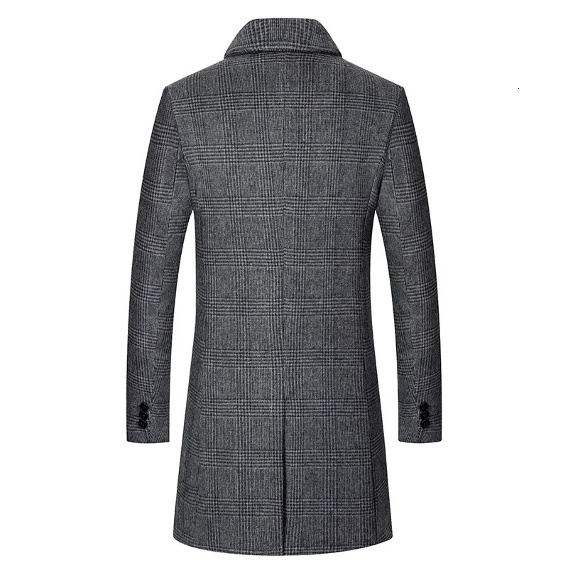 Men Cashmere Wool Blends Long Winter Jackets Trench Coats High Quality Winter Coats Male Business Casual Wool Trench Coats 4XL 250916Z